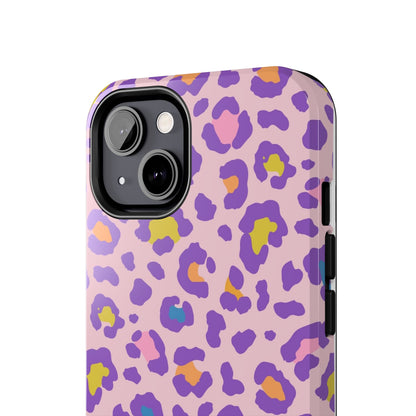 Zyarella Tough Series – Pink & Purple Leopard Print