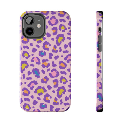 Zyarella Tough Series – Pink & Purple Leopard Print