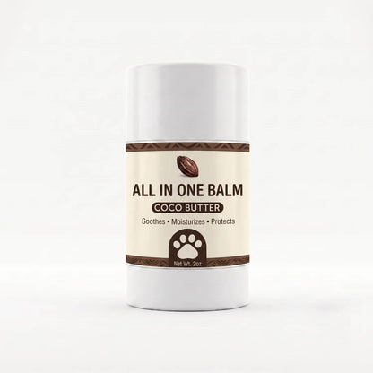 All in One Dog Snout Balm Shea & Coco Butter Repair Cream Daily Grooming Lick-Safe Moisturizer 2Oz Private Label
