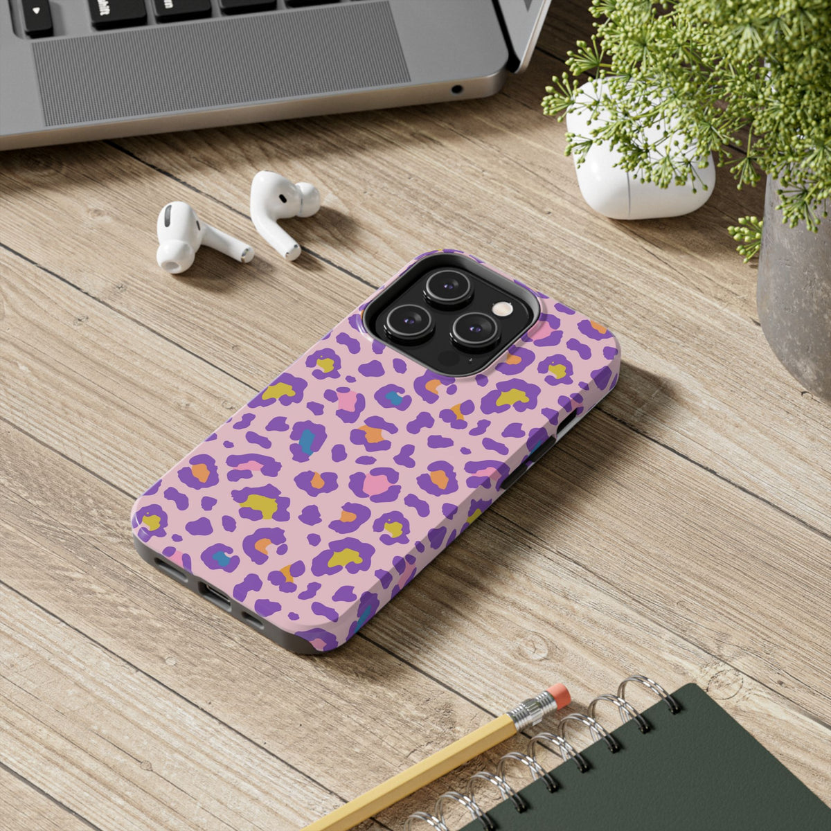 Zyarella Tough Series – Pink & Purple Leopard Print