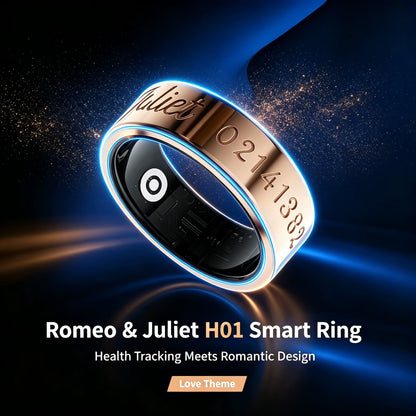 Oem Odm Slim Metal Ip68 Waterproof Sdk Android Ios Ai Sleep Fitness Blood Pressure Monitor Counter Health Tracker Smart Ring