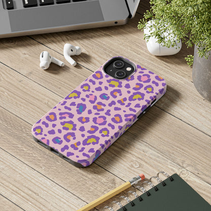 Zyarella Tough Series – Pink & Purple Leopard Print