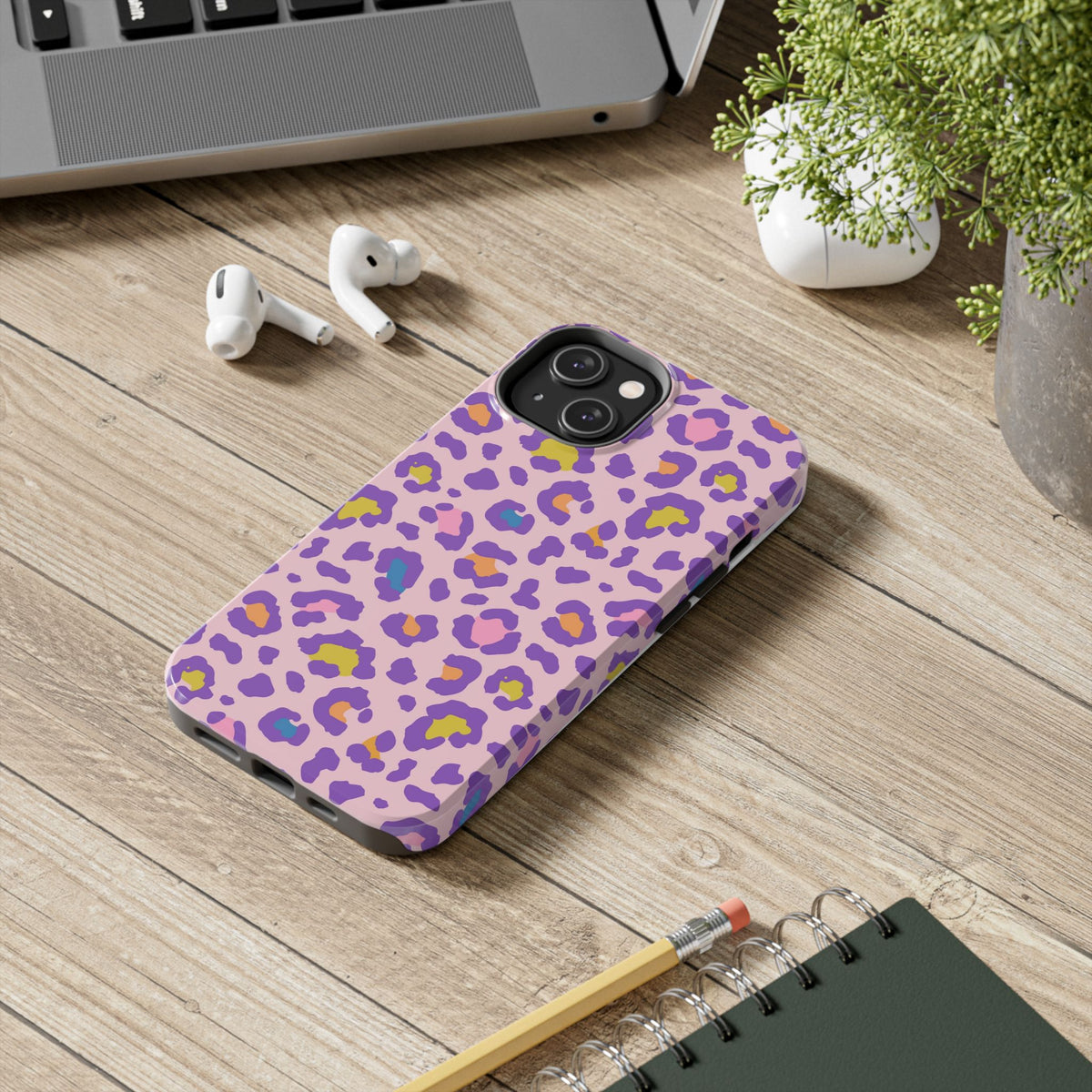 Zyarella Tough Series – Pink & Purple Leopard Print