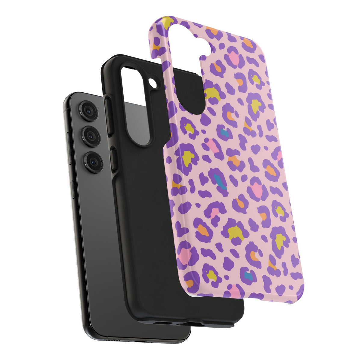 Zyarella Tough Series – Pink & Purple Leopard Print